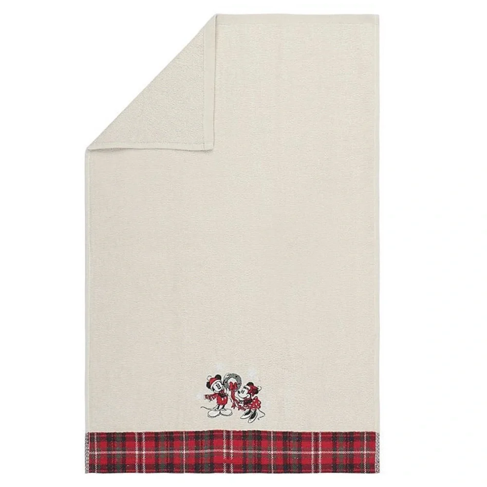 🆕 DISNEY Mickey and Minnie Shower Curtain Bath Rug  Hand Towel Bathroom Set